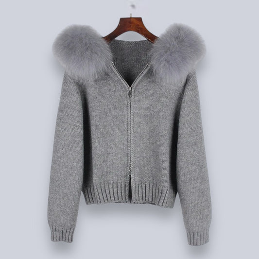 KNITTED FUR JACKET