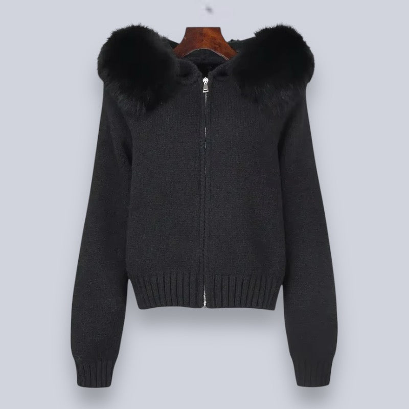 KNITTED FUR JACKET